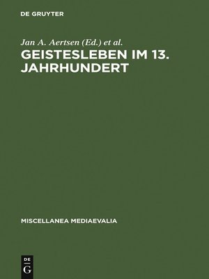 cover image of Geistesleben im 13. Jahrhundert